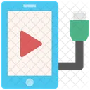 Medios Multimedia Movil Icono