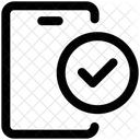 Movil Marca De Verificacion Validacion Icon