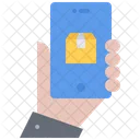 Mano Telefono Caja Icon