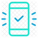 Dispositivo Verificado Dispositivo De Desbloqueo Movil Icono