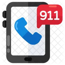 Llamada móvil al 911  Icono