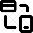 Movil A Tarjeta Transferencia Transferencia De Dinero Icono