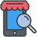 Compras Comercio Electronico Movil Icono
