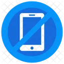 Movil Prohibido Prohibicion De Telefonos Inteligentes Movil Restringido Icono