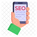 SEO Marketing SEO Movil Movil De Mano Icono