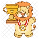 Leao Africa Felino Grande Ícone