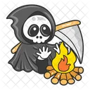 Angel De La Muerte Fantasma Halloween Icono