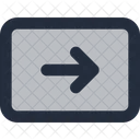 Panel De Flujo Ux Moverse Hacia La Derecha Icono