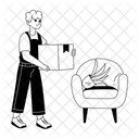 移動、移転、移転 アイコン