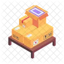 Moving Packages Moving Boxes Packing Boxes Icon