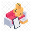 Moving Cartons Moving Packages Moving Boxes Icon