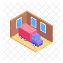 Moving Truck Home Relocation Transport Icon