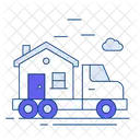 Moving House House Relocation Transportation Icono
