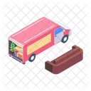 Moving Truck House Relocation Furniture Transport Icon