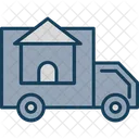 Moving Service Courier Home Icon
