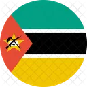 Mozambique Flag Country Icon