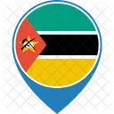 Mozambique Flag World Icon