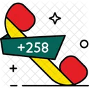 Mozambique Country Code Phone Code Icon