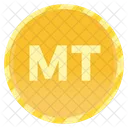 Mozambique Metical Coin Mozambique Metical Gold Coins Icon