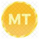 Mozambique Metical Coin  Icon