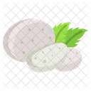 Mozzarella Cheese Mozzarella Cheese Slice Icon