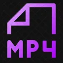 Mp Mp 4 Mp 4 Datei Symbol