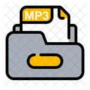 Mp 3 Files And Folders File Format Icon