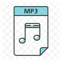 Arquivo Mp 3 Mp 3 Codificacao Ícone