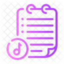 Mp 3 Note  Icon