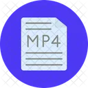 Mp 4 Archivo Extension Icono