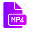 Mp 4 Mp File Mp Format Icon