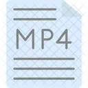 Mp 4 Archivo Extension Icono