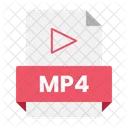 Archivo mp4  Icono