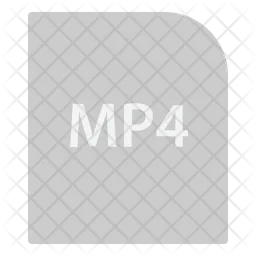 Archivo mp4  Icono