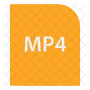 Archivo mp4  Icono