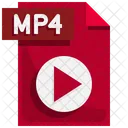 Archivo mp4  Icono