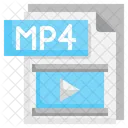 Archivo mp4  Icono