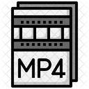 Archivo mp4  Icono