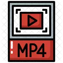 Archivo mp4  Icono