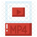 Archivo mp4  Icono