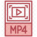 Archivo mp4  Icono