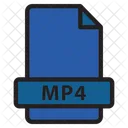 Mp Formato Video Icono