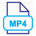 Archivo Mp 4 Archivo Extension Icono