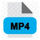 Archivo mp4  Icono