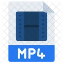 Archivo mp4  Icono