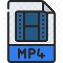 Archivo mp4  Icono