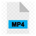 Archivo mp4  Icono