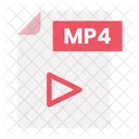 Archivo mp4  Icono