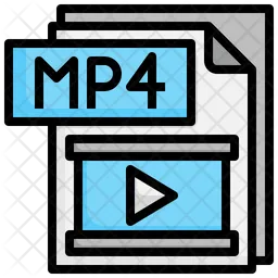 Mp 4 File  Icon