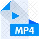 Mp 4 File Mp 4 File Format Icon